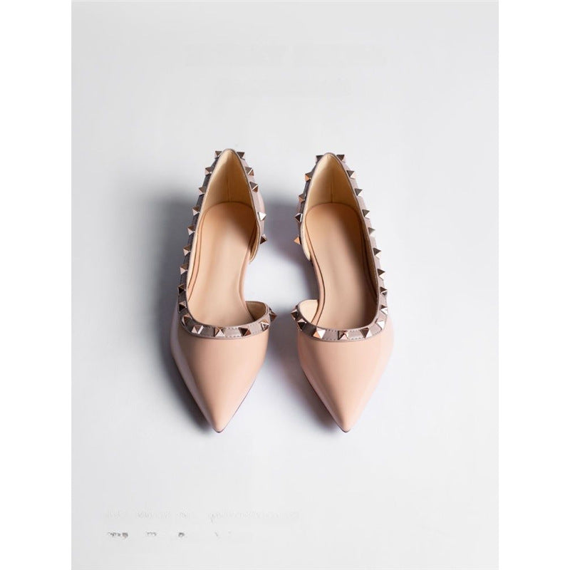 Damen elegante spitze Ballerinas mit glamourösen Verzierungen R&B