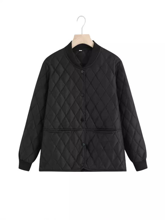 Damen gesteppte Übergangsjacke mit praktischen Taschen und modernem Schnitt R&B