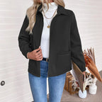 Damen Casual Steppjacke mit hohem Kragen von R&B