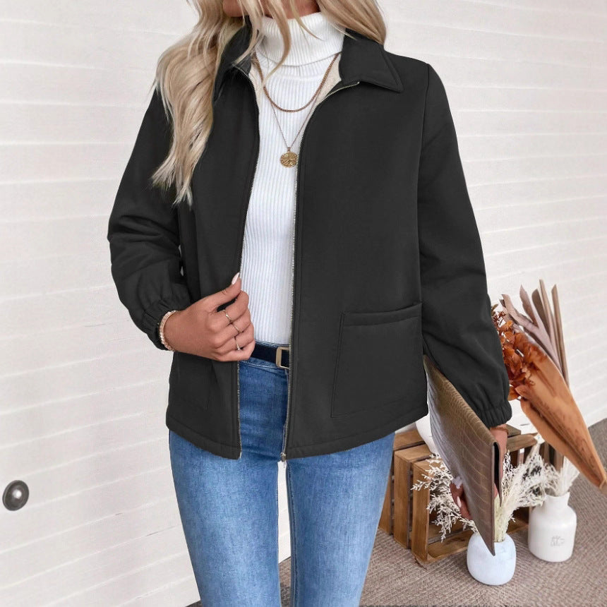Damen Casual Steppjacke mit hohem Kragen von R&B