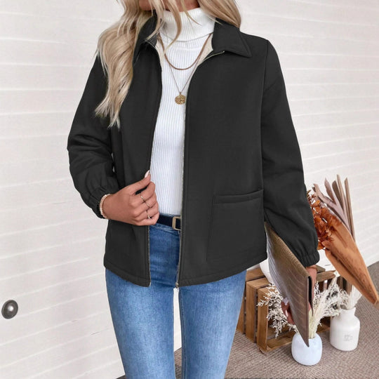 Damen Casual Steppjacke mit hohem Kragen von R&B