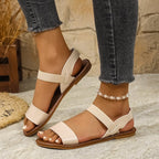 Damen Sandalen mit elegantem Riemen-Design und verstellbarem Knöchelverschluss R&B
