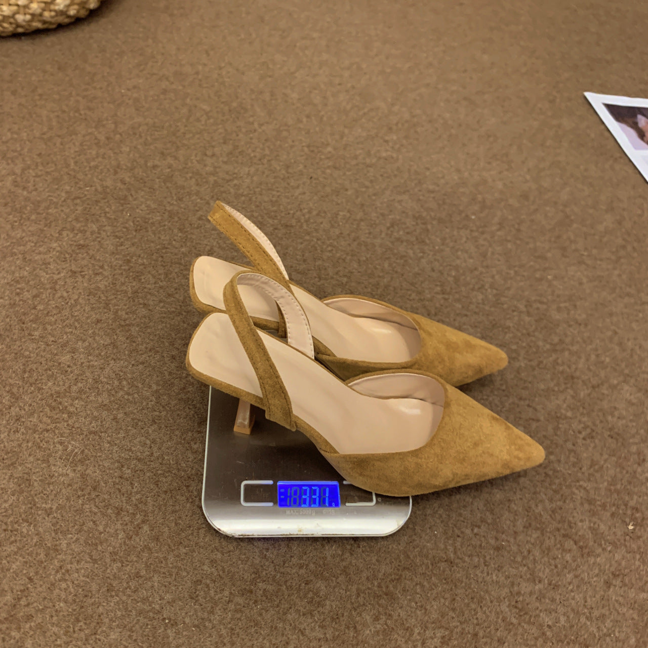 Damen Slingback-Pumps mit spitzem Zehenbereich und rutschfester Sohle R&B