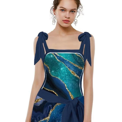 Damen Badeanzug mit elegantem Wickelrock R&B 1782104434