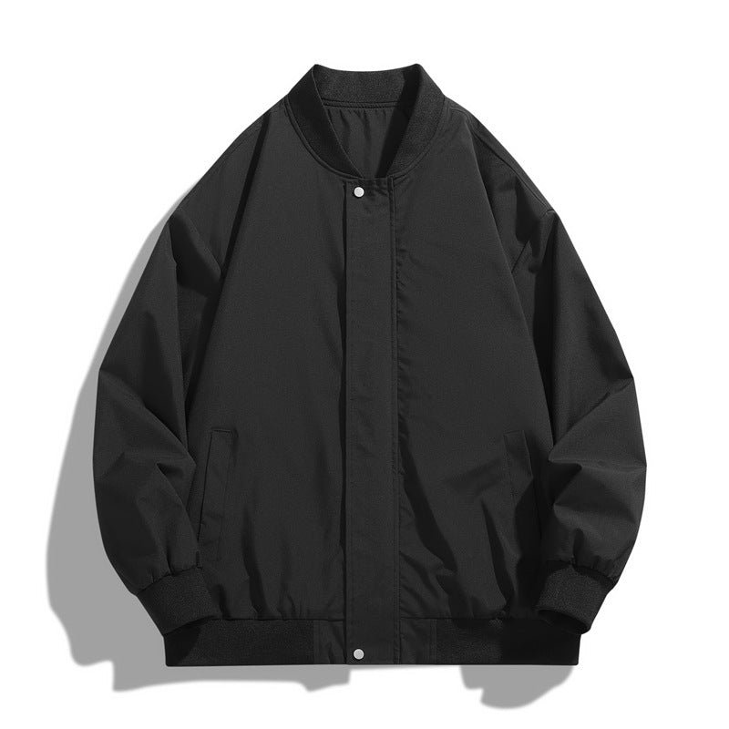 Herren sportliche Übergangsjacke mit hohem Kragen und praktischen Seitentaschen R&B