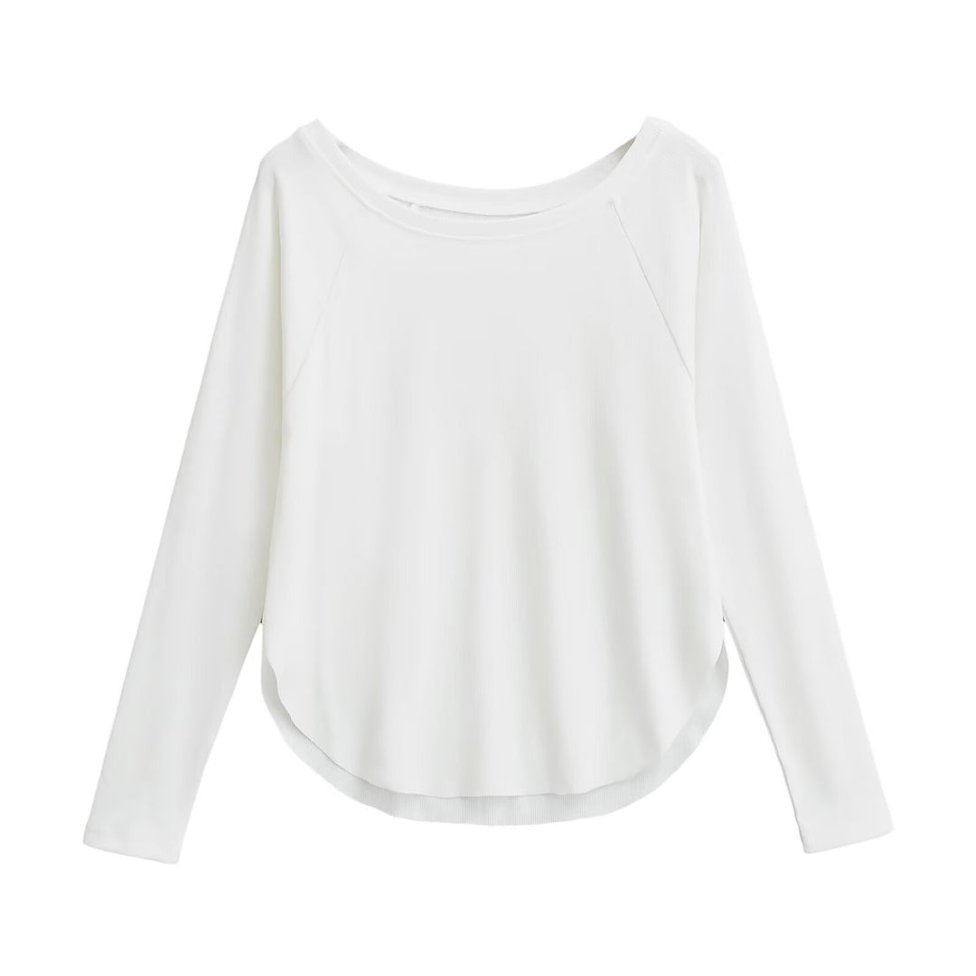 Damen lässiges Langarmshirt R&B