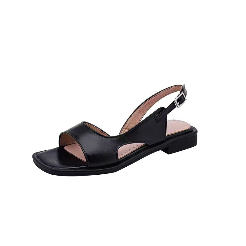 Damen Slingback Sandalen mit seitlichem Cut-Out Design R&B