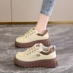 Damen modische Platform Sneaker mit verstärkter Sohle R&B