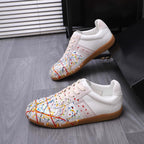 Damen Designer Sneakers mit künstlerischem Spritzmuster R&B