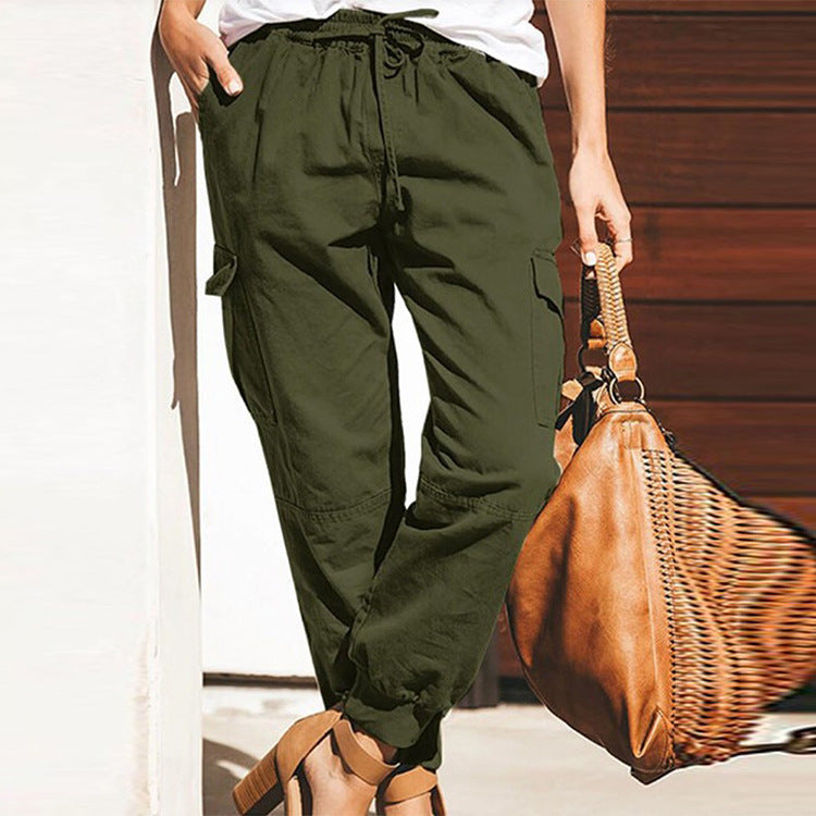 Damen Cargo-Hose mit elastischem Bund und praktischen Taschen R&B