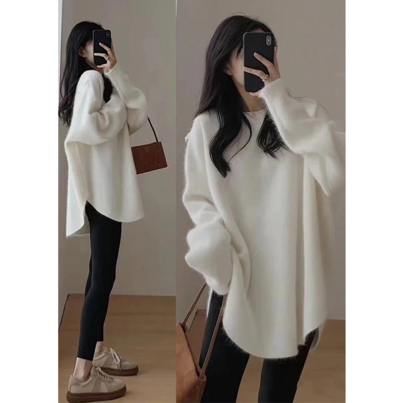 R&B | Pullover - Damen Herbst Mid-Length Oversized Pullover