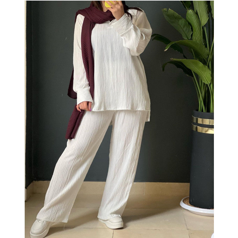 Damen Lässiges Strick-Set mit weitem Schnitt R&B
