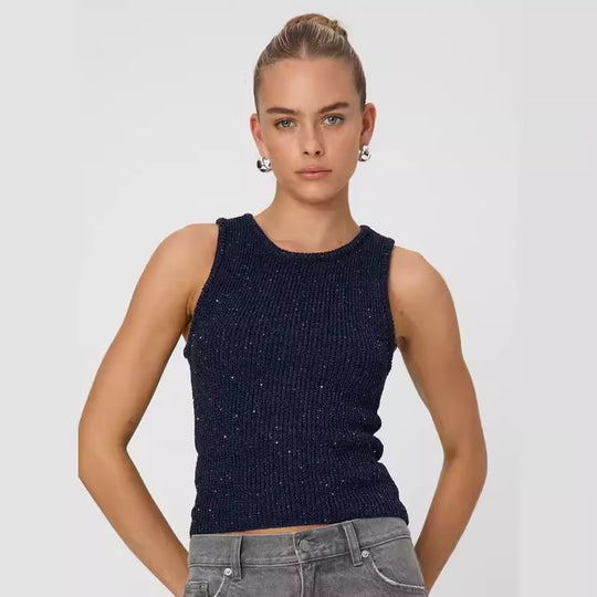 Damen Strickoberteil mit feiner Rippstruktur R&B