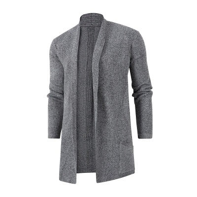 Herren Strickjacke mit offenem Schnitt und praktischen Taschen R&B