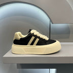 Damen Sneakers mit hohem Plateau und weicher Obermaterialkombination R&B