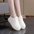 Damen modische Sneakers mit dicker Sohle und atmungsaktiver Oberfläche R&B