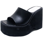 Damen Wedge-Pantoletten mit offenem Zehenbereich und elegantem Design R&B