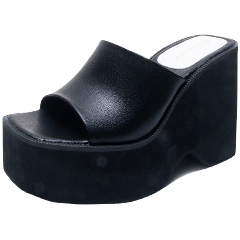 Damen Wedge-Pantoletten mit offenem Zehenbereich und elegantem Design R&B