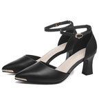 Damen elegante Slingback-Pumps mit modischem Blockabsatz R&B