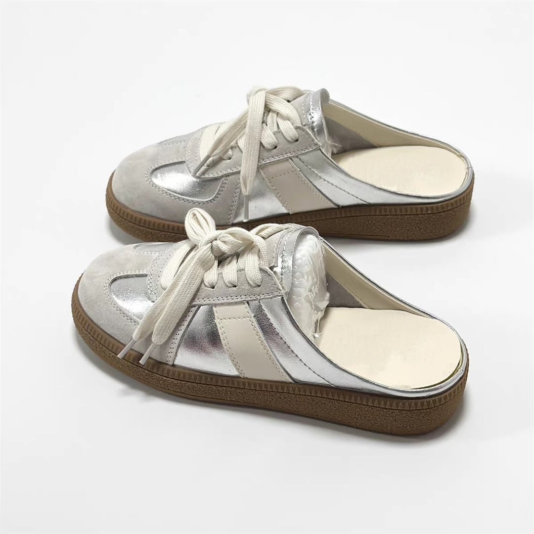 Damen Clogs mit sportlichem Schnürsystem und ergonomischem Fußbett R&B