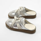 Damen Clogs mit sportlichem Schnürsystem und ergonomischem Fußbett R&B