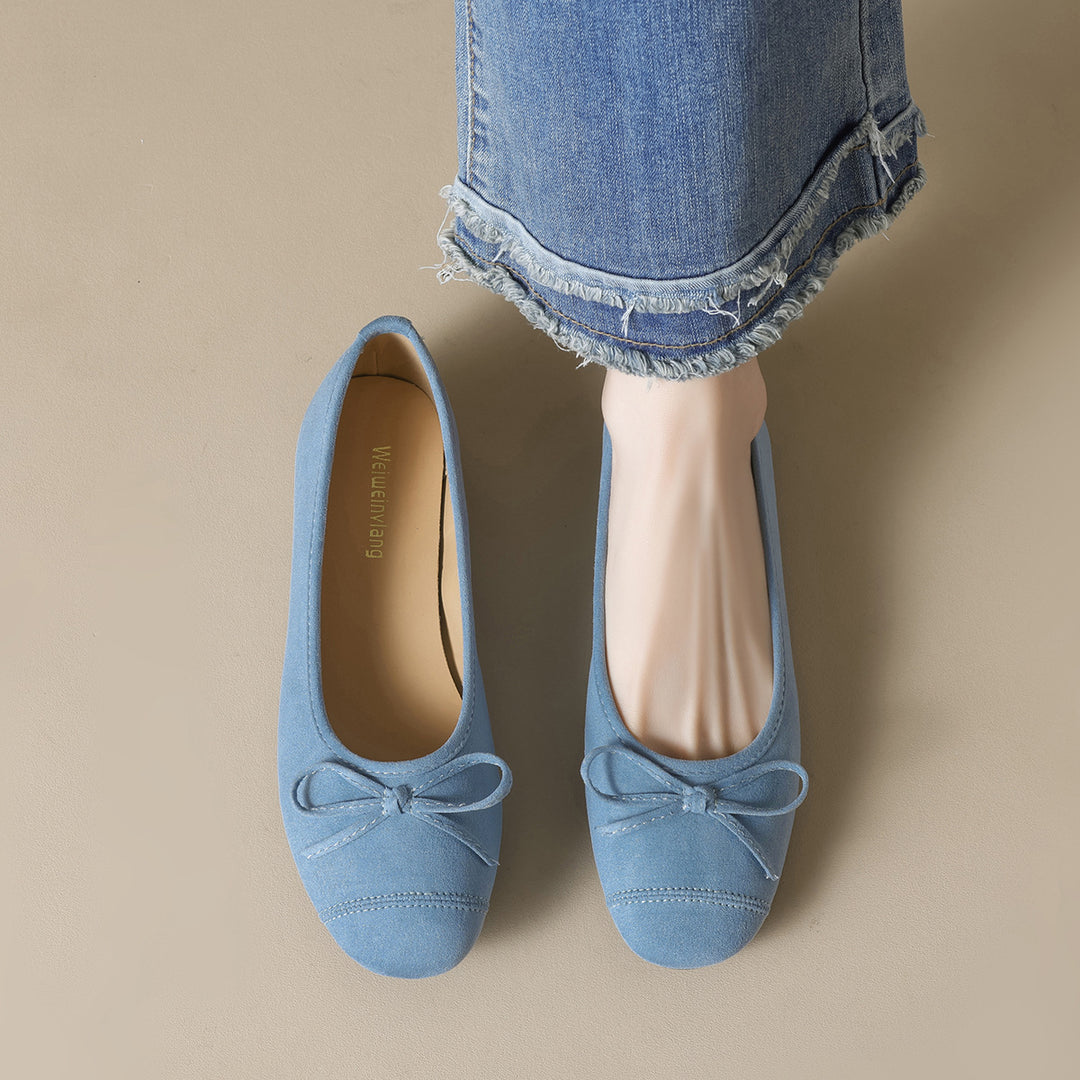 Damen Ballerinas mit eleganter Schleifenverzierung und weicher Innenausstattung R&B