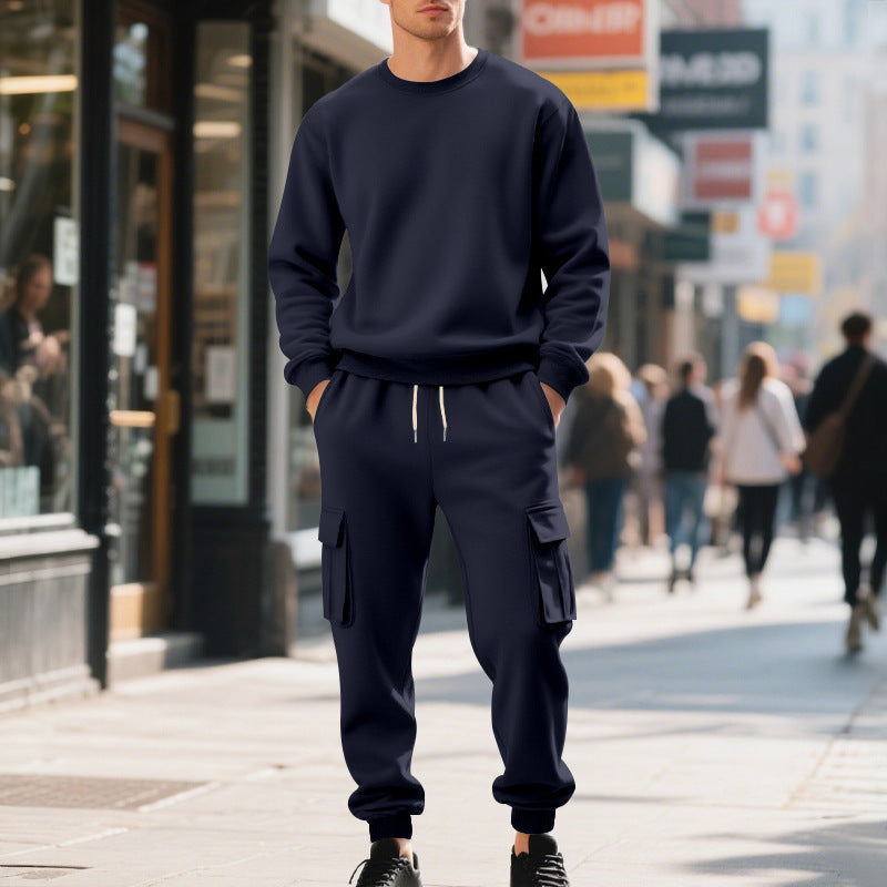 Herren lässiges Sweatshirt und Cargo-Hose Set R&B