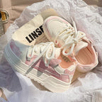 Damen Komfortable Chunky Sneakers mit atmungsaktivem Obermaterial und weicher Dämpfung R&B