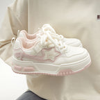 Damen Sportliche Chunky Sneakers mit dekorativen Sternen-Akzenten