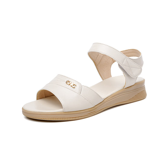 Damen Komfortable Wedge-Sandaletten mit verstellbarem Fesselriemen und ergonomischer Sohle R&B