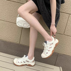 Damen Sportliche Sneaker mit atmungsaktiver Oberflächenstruktur und rutschfester Sohle R&B