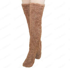Damen Extra warme Knielange Fleece-Stulpen R&B
