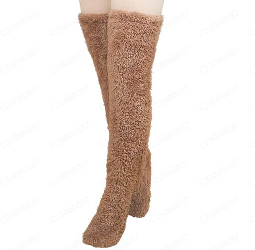 Damen Extra warme Knielange Fleece-Stulpen R&B