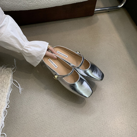 Damen elegante Mary Jane Schuhe mit modischem Riemchen R&B
