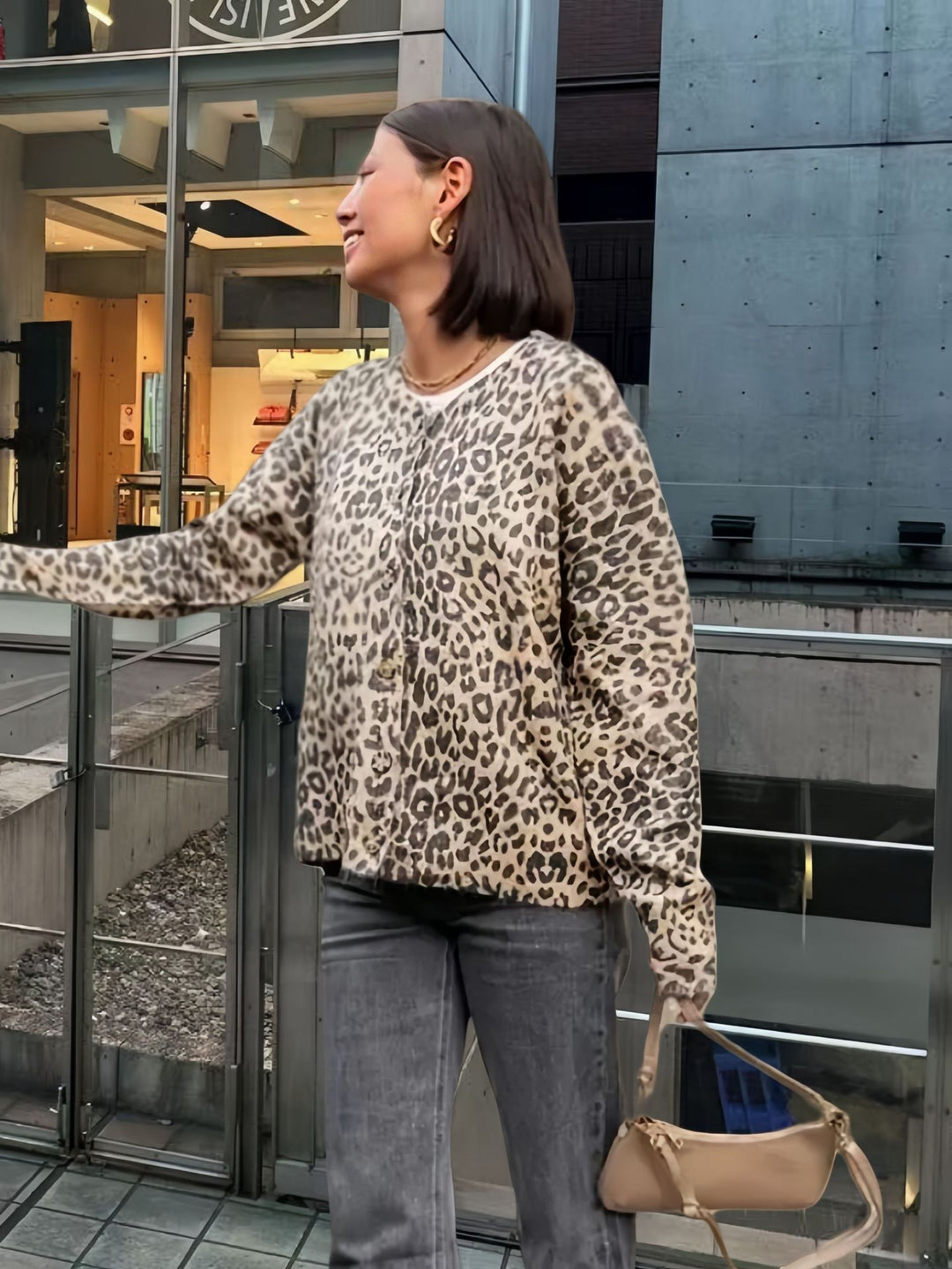 Damen Gemusterter Pullover R&B