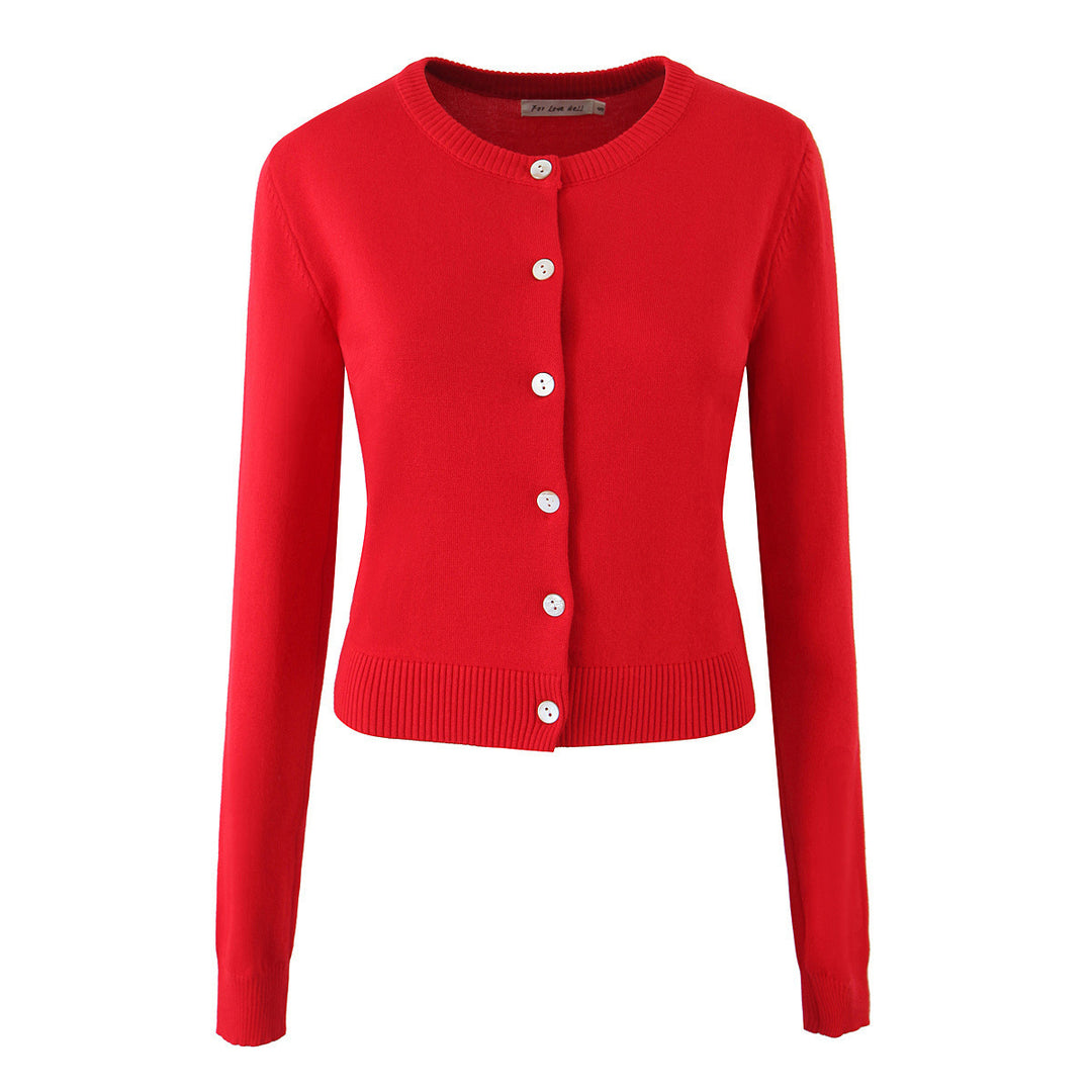 Damen Strickjacke mit eleganten Knöpfen und figurfreundlichem Schnitt R&B