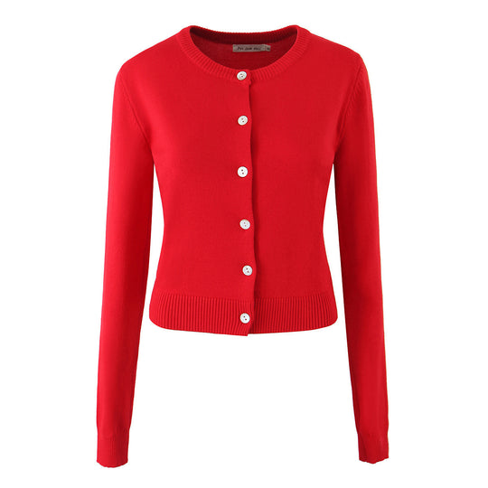 Damen Strickjacke mit eleganten Knöpfen und figurfreundlichem Schnitt R&B