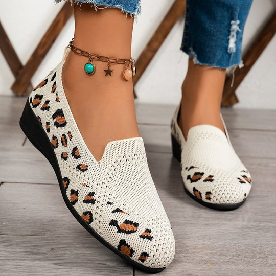 Damen bequeme Slip-On Ballerinas mit ergonomischem Fußbett R&B