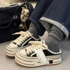 Damen Plateau Sneakers im Street-Style mit modernen Textil-Details R&B