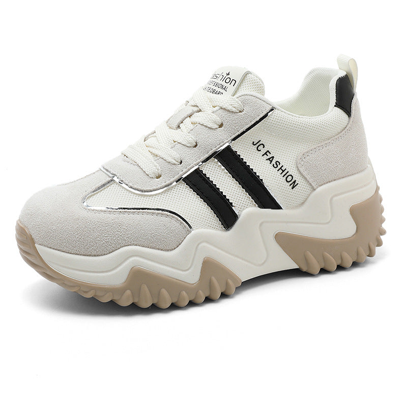 Damen Trendige Chunky Sneakers mit stabiler Gummisohle und atmungsaktivem Obermaterial R&B