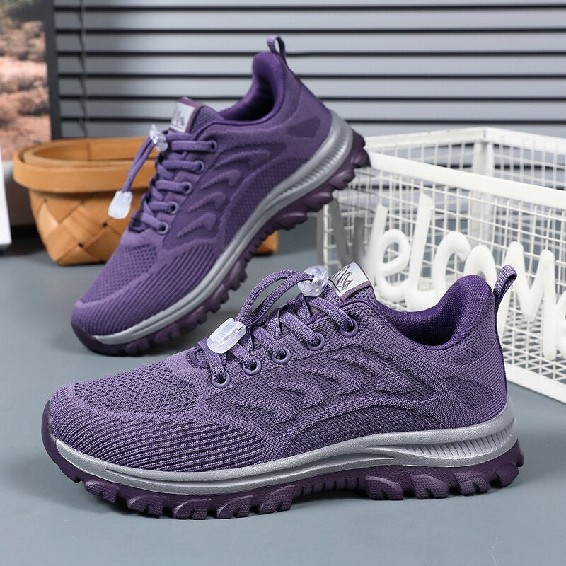 Damen Sportliche Lauf-Sneaker mit innovativem Schnellschnürsystem R&B