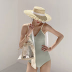 Damen Eleganter Hoch geschnittener Schwimmanzug R&B