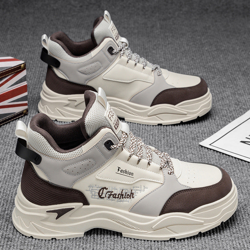 Damen Sportliche High-Top Sneakers mit modischem Design und dämpfendem Sohlenprofil