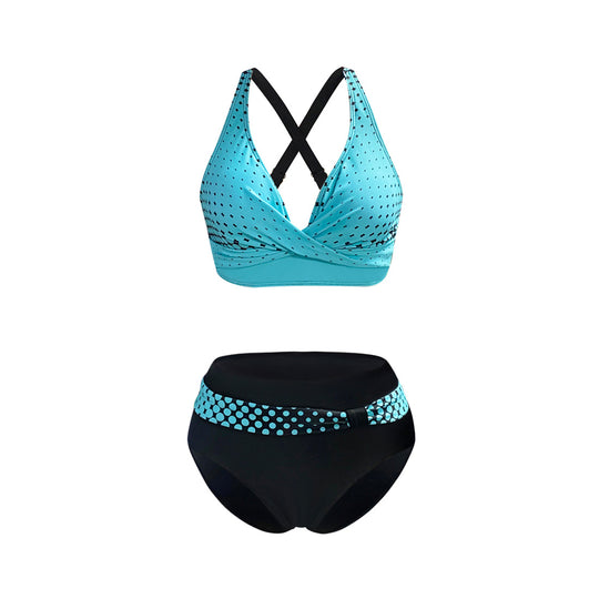 Damen Sportliches Bikini-Set mit trendigem Schnitt und modernem Grafikdesign R&B