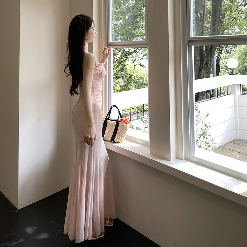 Damen Elegantes Maxikleid mit raffinierten Rüschendetails R&B