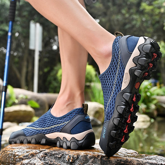 Damen Sportliche atmungsaktive Fitnessschuhe mit rutschfester Sohle R&B