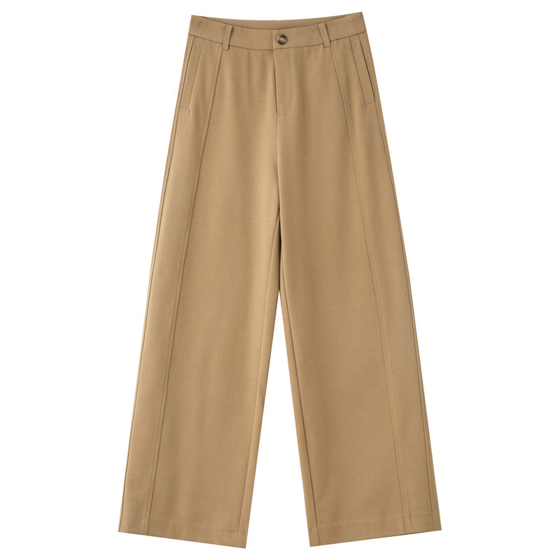 Damen elegante weite Stoffhose