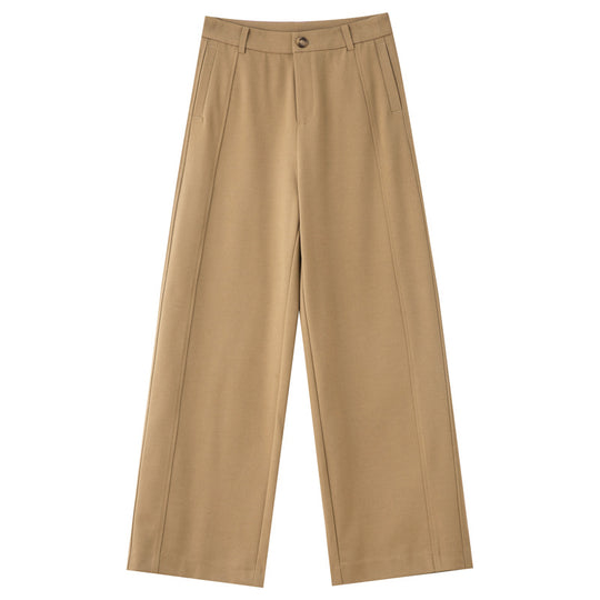 Damen elegante weite Stoffhose
