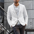Herren Leinenblazer mit modernem Schnitt und stylischen Details