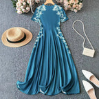 Damen Strandkleid mit floralem Design und fließendem Schnitt R&B